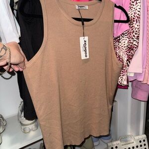 Zeagoo Women's Classic Tan Tank Top